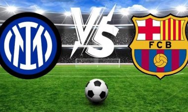 تشكيلتا فريقي برشلونة والانتر الرسميتين