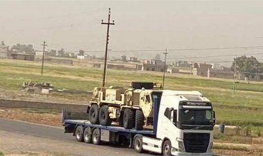 يرافقه "سلاح ليزري".. رصد رتل امريكي في صلاح الدين (صور)