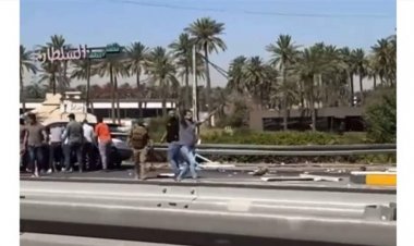 عجلة مسرعة تدخل بـ"كشك امني" وتقتل منتسب مغاوير على جسر الجادرية