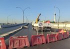 لمدة أربعة أيام.. قطع جسر حيوي وسط بغداد (صور)