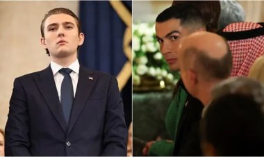 بارون ترامب.. "عملاق" مهووس برونالدو: طوله حرمه مزاولة اللعبة