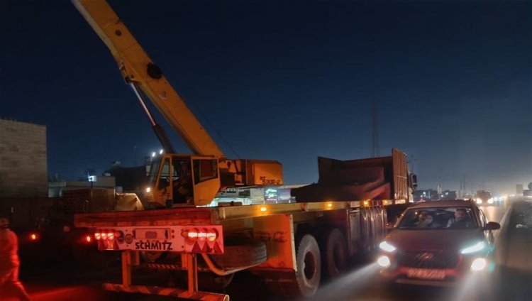 المجمع العدلي في الحسينية يودع الكتل الكونكريتية (صور)