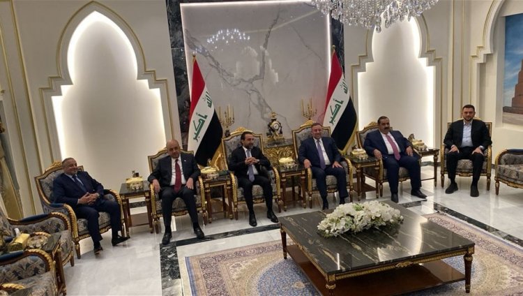 الحلبوسي والسامرائي أبرز الحاضرين.. صور من اجتماع القوى السنية