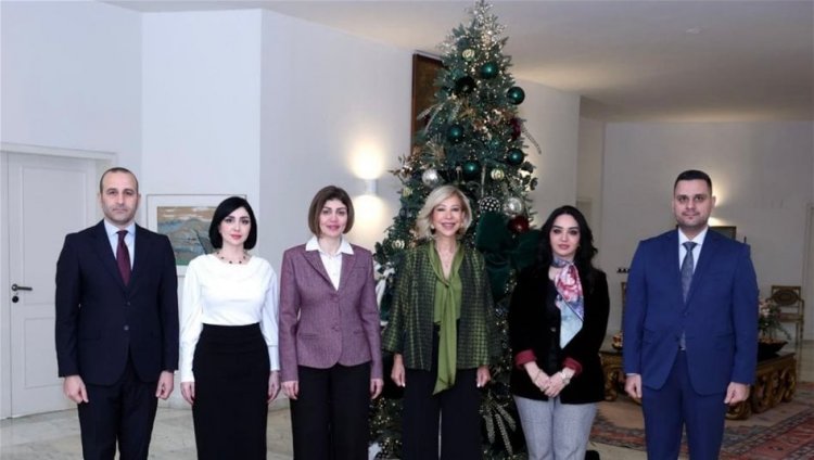 وزيرة الهجرة تبحث مع سيدة لبنان الاولى تعزيز التعاون الإنساني ودعم المرأة