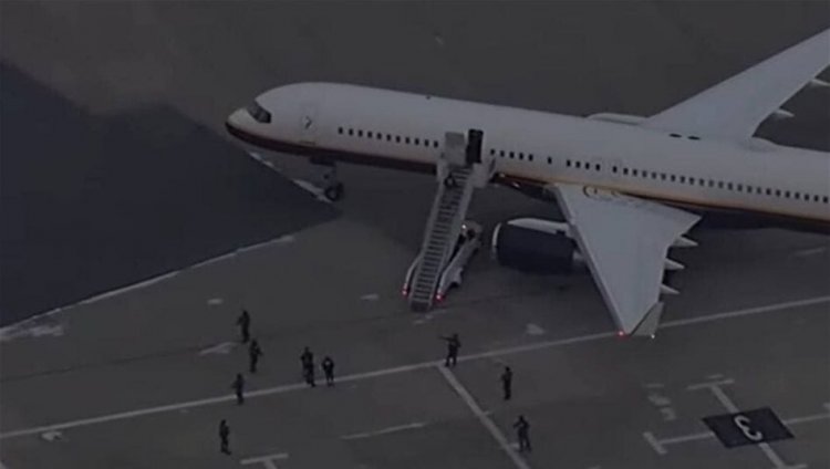 طائرة تقل مادورو تصل إلى نيويورك